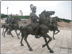 將軍騎馬人物銅雕塑鑄造 將軍騎馬人物銅雕塑鑄造