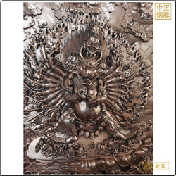 鑄銅關公 室內銅浮雕壁畫