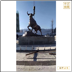 鑄銅關公 安裝銅牛雕塑廠家