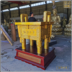 鑄銅關公 小區(qū)景觀銅鼎