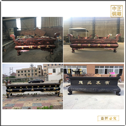 鑄造長方形銅香爐供應 鑄造長方形銅香爐供應