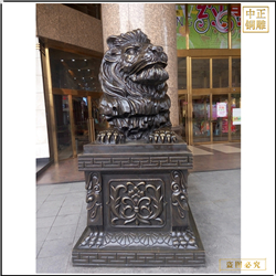 鑄銅關公 銀行門口鑄銅匯豐獅加工