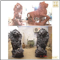 鑄銅關公 歐式大型銅獅子雕塑
