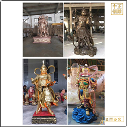 鑄銅關公 護法天神韋天將軍神像銅雕塑