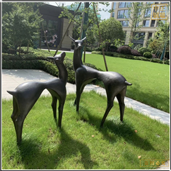 鑄銅關(guān)公 公園小鹿銅雕
