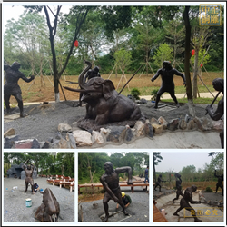 鑄銅關(guān)公 園林景觀馬壩人銅雕塑制作