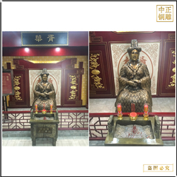 鑄銅關公 上古人物華胥銅雕塑鑄造