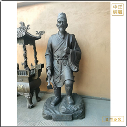 鑄銅關公 古代名醫李時珍人物銅雕塑