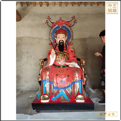 鑄銅關公 供應寺廟神像銅雕塑加工
