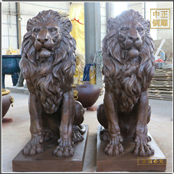 鑄銅關(guān)公 各種尺寸銅獅子制作廠家