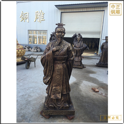 鑄銅關公 古代全身像雕塑定制
