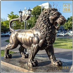 鑄銅關公 企業銅獅子雕塑