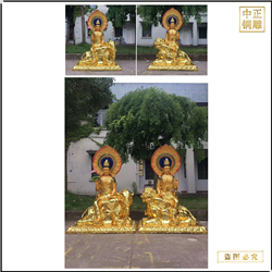 鑄銅關(guān)公 純銅文殊普賢佛像