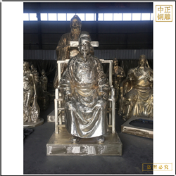 鑄銅關(guān)公 坐像流進蕭大亨人物像