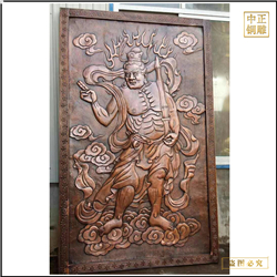 鑄銅關(guān)公 寺廟銅浮雕廠家加工