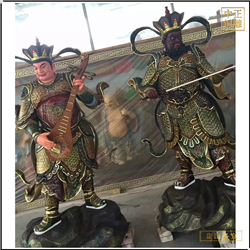 鑄銅關公 純銅四大天王銅佛像定制