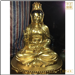 鑄銅關(guān)公 寺廟大型觀世音銅像