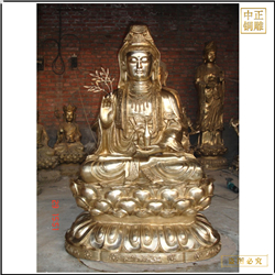 鑄銅關(guān)公 觀音銅像定制