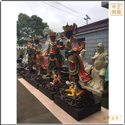 鑄銅關(guān)公 1米鑄銅四大天王佛像鑄造廠