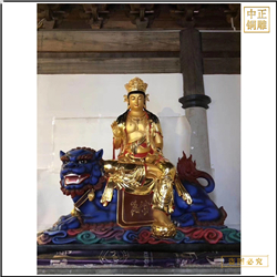 鑄銅關(guān)公 寺院廟宇文殊普賢銅雕塑