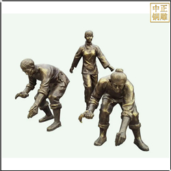 鑄銅關公 定制插秧人物雕塑
