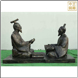 坐像古代人物銅雕塑 坐像古代人物銅雕塑