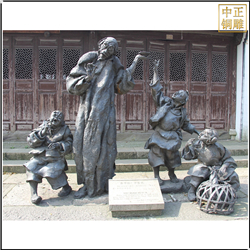 鑄銅關公 民俗人物雕塑廠家