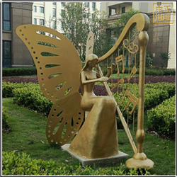 小區蝴蝶仙子銅雕塑 小區蝴蝶仙子銅雕塑