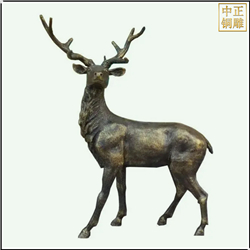 鑄銅關公 公園景觀銅鹿雕塑