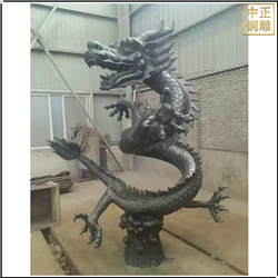 鑄銅關公 廣場大型黃銅龍雕塑