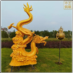 景觀銅龍雕塑鑄造 景觀銅龍雕塑鑄造