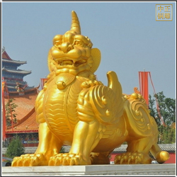 大型標志銅獬豸雕塑擺件 大型標志銅獬豸雕塑擺件