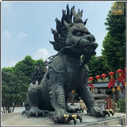 景觀銅獬豸雕塑定制 景觀銅獬豸雕塑定制