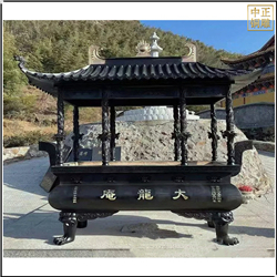 仿銅長形銅香爐 仿銅長形銅香爐