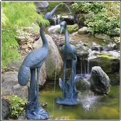 仙鶴噴水景觀雕塑 仙鶴噴水景觀雕塑