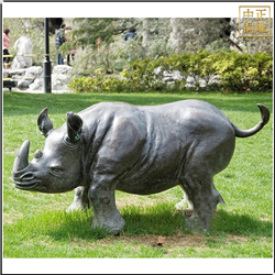 園林犀牛動物雕塑 園林犀牛動物雕塑
