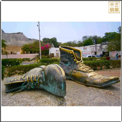 鑄銅關公 大型鞋子廣場景觀雕塑