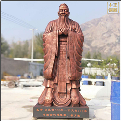 鑄銅關(guān)公 校園孔子像題材擺件