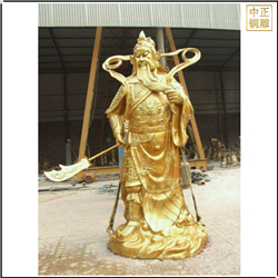 鑄銅關(guān)公 忠義蓋世全銅關(guān)公擺件